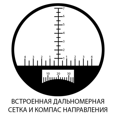 Бінокль SIGETA Admiral 7x50 Black floating/compass/reticle морський