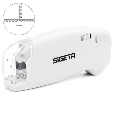 Мікроскоп SIGETA MicroGlass 150x R/T (зі шкалою)