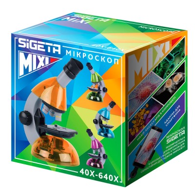 Микроскоп SIGETA MIXI 40x-640x GREEN (с адаптером для смартфона)