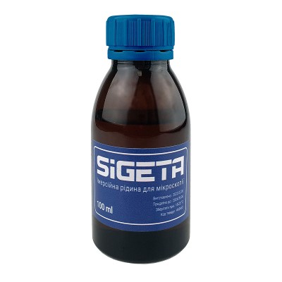 Иммерсионное масло для микроскопии SIGETA 100ml