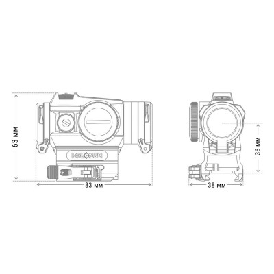 Коллиматорный прицел HOLOSUN HE515GT-RD