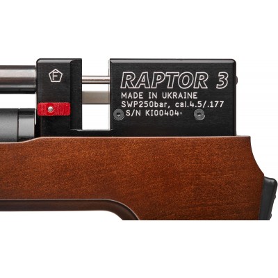 Винтовка пневматическая Raptor 3 Long HP PCP кал. 4.5 мм. M-LOK. Коричневый (чехол в комплекте)