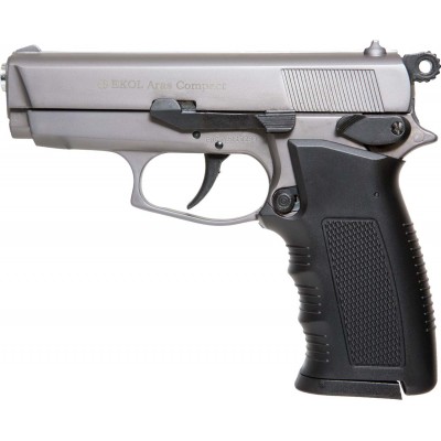 Пистолет стартовый EKOL ARAS COMPACT кал. 9 мм. Цвет - серый