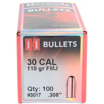 Куля Hornady FMJ кал .30 маса 110 гр (7,12 г) 100 шт