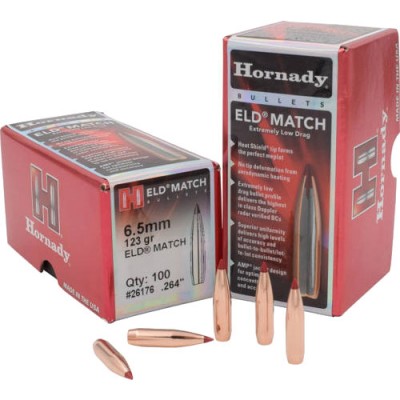 Куля Hornady ELD Match кал. 6.5 мм (.264) маса 123 гр (8 г) 100 шт