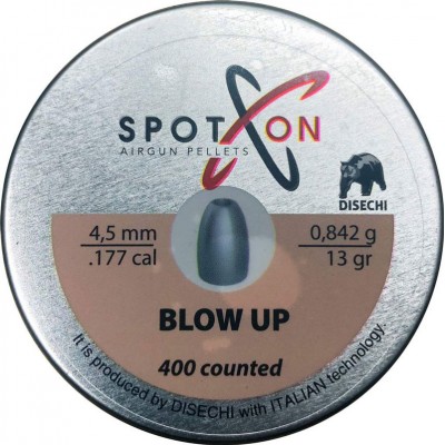 Кулі пневматичні Spoton Blow Up кал. 4,5мм. Вага - 0,842 г. 400 шт/уп