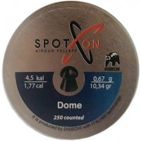 Пули пневматические Spoton Dome кал. 4,5 мм. Вес - 0,67 г. 250 шт/уп