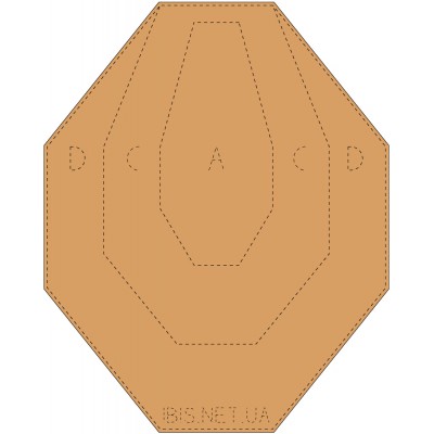 Мишень ИБИС IPSC классическая mini. Картон. 306х381 мм