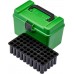 Коробка MTM H50-R-MAG на 50 патронов кал. 7mm Rem Mag; 30-30 Win; 300 Win Mag; 300 Wby Mag; 8x68 S; 338 Win Mag; 375 H&H Mag; 416 Rem Mag и 444 Marlin. Цвет – зеленый.
