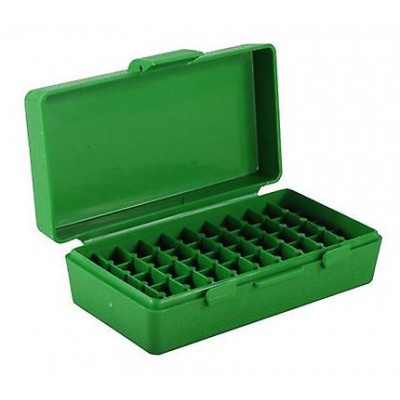 Коробка для патронов MTM кал. 9мм; 380 ACP. Количество - 50 шт. Цвет - зеленый