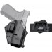 Кобура Fobus для Glock 17/19 поворотна з кріпленням на ремінь/кнопкою фіксації скоби спускового гачка