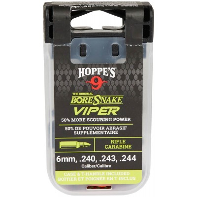 Протяжка Hoppe`s Bore Snake Viper для кал.240-.244 c бронзовими ершами