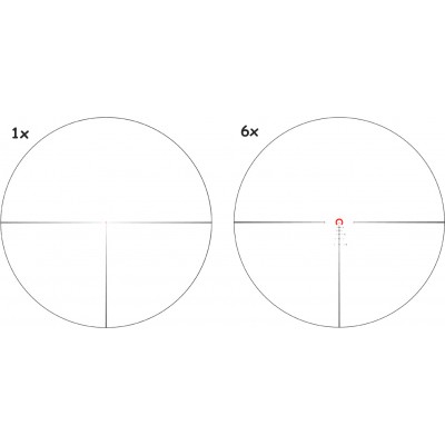 Приціл оптичний Vector Optics Continental 1-6x28. Сітка BDС з підсвічуванням
