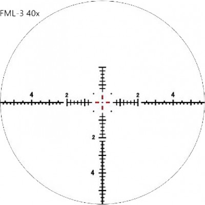 Приціл оптичний March Genesis 4x-40x52 сітка FML3 з підсвічуванням