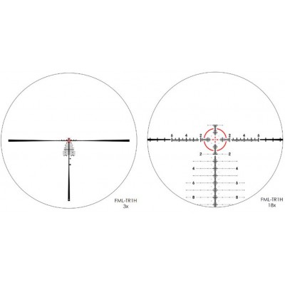 Приціл оптичний March F 3-24x52 FFP з сіткою FML-TR1H з підсвічуванням