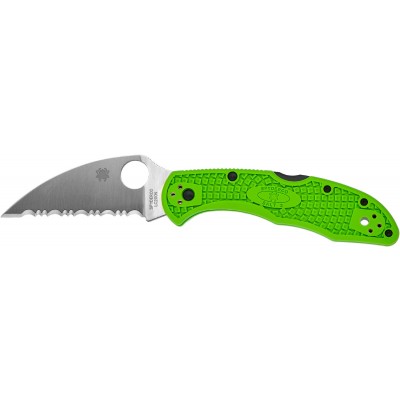 Нож Spyderco Salt 2 Wharncliffe LC200N green серрейтор