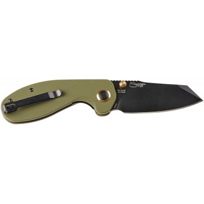 Ніж CJRB Maileah Large Black Blade Green