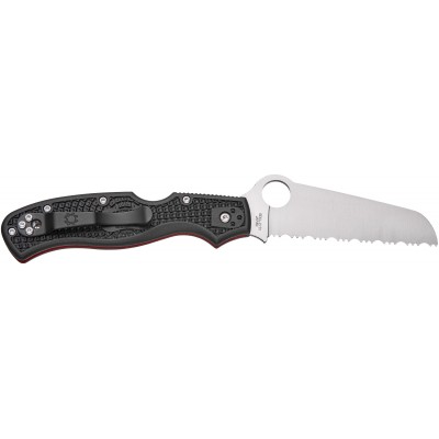 Ніж Spyderco Rescue 3 Thin Red Line серейтор