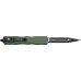 Нож Microtech Dirac DE Black Blade. Цвет: olive green