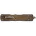 Ніж Microtech DIrac Double Edge Bronze Apocalyptic FS Antique Bronze Signature Series