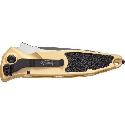 Нож Microtech Socom Elite Auto Tanto Point. Цвет: champagne gold