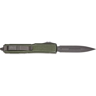 Ніж Microtech Ultratech Double Edge Stonewash. Колір: distressed od green