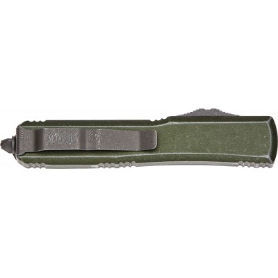 Нож Microtech Ultratech Double Edge Stonewash. Цвет: distressed od green