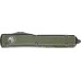 Ніж Microtech Ultratech Double Edge Stonewash. Колір: distressed od green