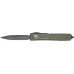 Нож Microtech Ultratech Double Edge Stonewash. Цвет: distressed od green