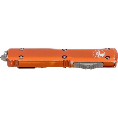 Ніж Microtech Ultratech Double Edge Stonewash. Колір: distressed orange