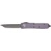 Ніж Microtech UTX-85 Tanto Point Stonewash. Колір: distressed gray