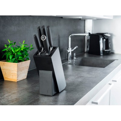 Подставка для ножей Boker Knife Block Gusto Wood. Цвет - black