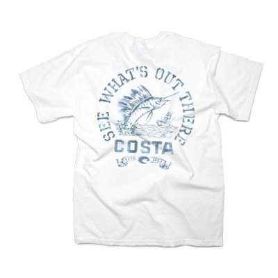 Футболка Costa Del Mar High Tide Ss T-Shirt XL White