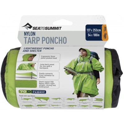 Пончо Sea To Summit Nylon Tarp-Poncho к:green