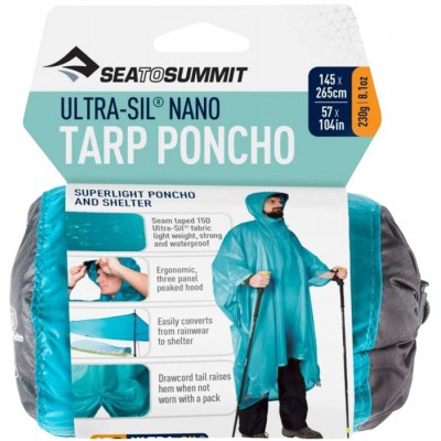 Пончо Sea To Summit Ultra-Sil 15D Tarp Poncho к:blue