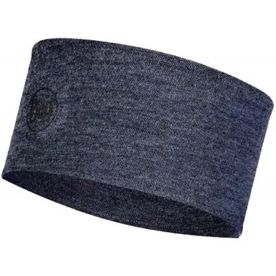 Пов’язка на голову Buff Midweight Merino Wool Headband Night Blue Melange