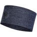 Пов’язка на голову Buff Midweight Merino Wool Headband Night Blue Melange