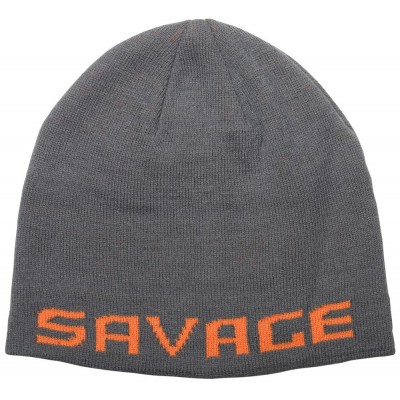 Шапка Savage Gear Logo Beanie One size к:rock grey/orange