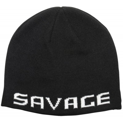 Шапка Savage Gear Logo Beanie One size к:black/white