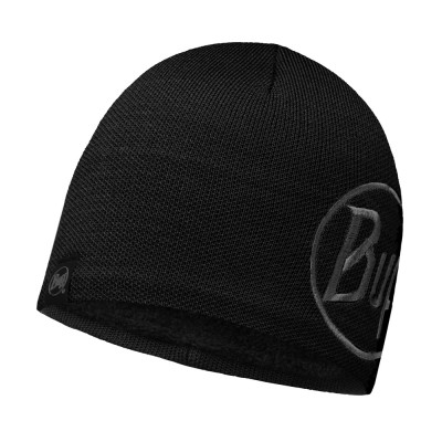 Шапка Buff Knitted & Polar Hat Solid Logo.Black