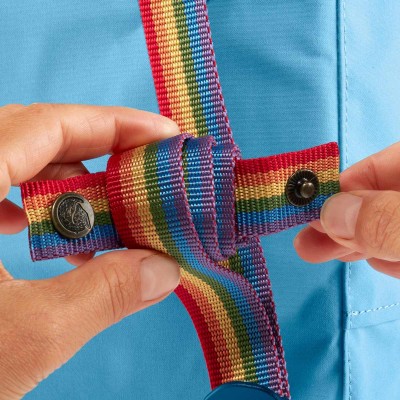 Рюкзак Fjallraven Kanken Rainbow Mini. Air blue/rainbow pattern