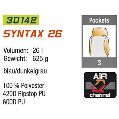 Рюкзак High Peak Syntax 26. Dark blue