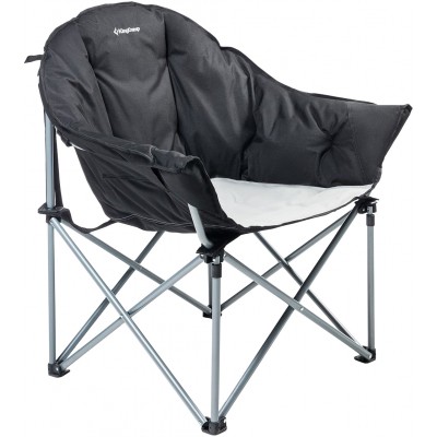 Кресло KingCamp Heavy Duty Steel Folding Chair. Black/grey