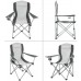 Крісло KingCamp Arms Chairin Steel. Black/grey