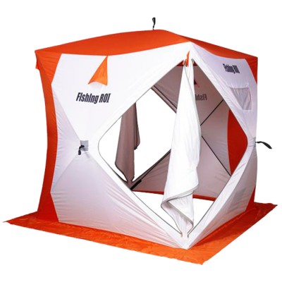 Палатка Fishing ROI Cyclone-2 180*180*205cm біло-помаранчевий