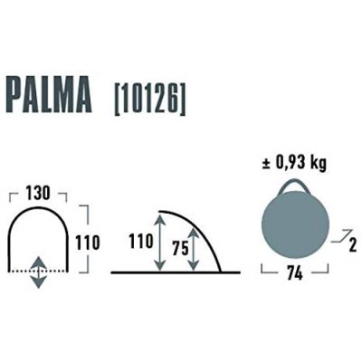Тент High Peak Palma 40. Blue/grey