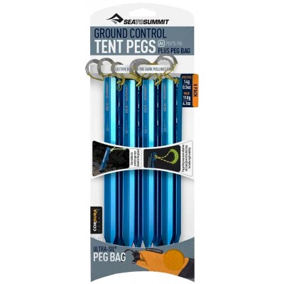 Набір кілочків Sea To Summit Ground Control Tent Pegs (8 Pack) к:blue