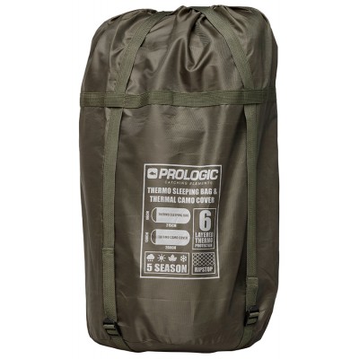 Спальный мешок Prologic Element Comfort S/Bag & Thermal Camo Cover 5 Season 215 x 90cm