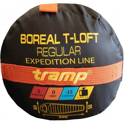 Спальный мешок Tramp Boreal. Regular. R. Orange/Grey