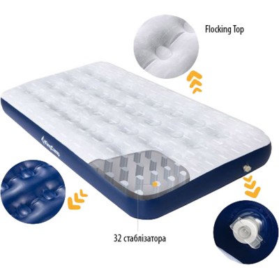 Матрац KingCamp Singgle Person Airbed ц:blue/beige